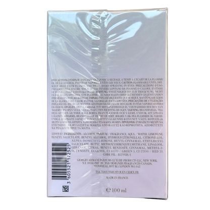 Acqua di Gioia Eau de Parfum for Women 3.4 oz 100ml by Armani Beauty