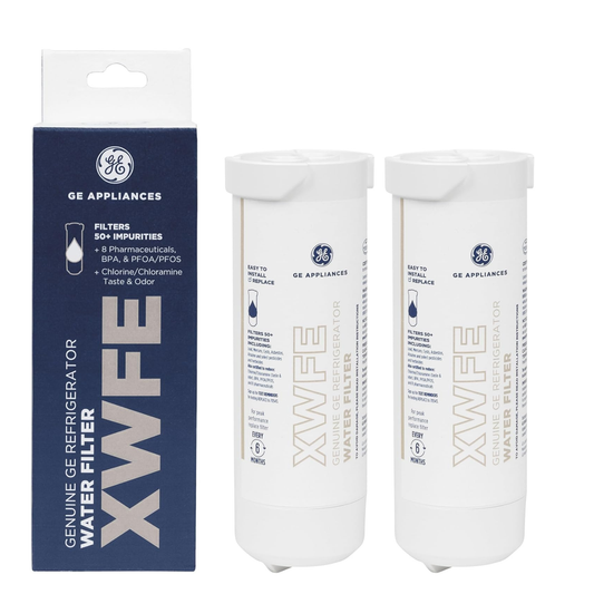 GE XWFE Refrigerator Water Filter Genuine Filter 2 Pack