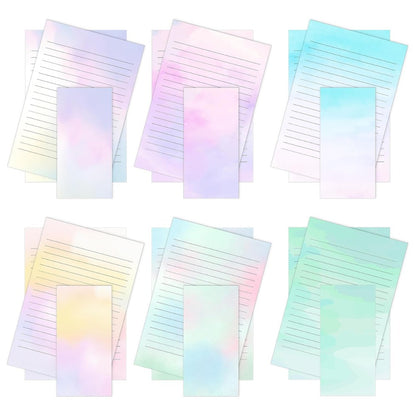 Mr. Pen Stationery Writing Paper Set with Envelopes, 8.18" x 5.5" – Lined Pastel Writing Paper