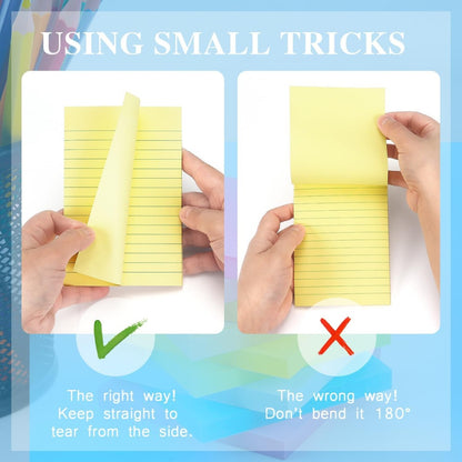 Early Buy Lined Sticky Notes 4 x 6 in, 6 Pads, 45 Sheets/Pad, Yellow