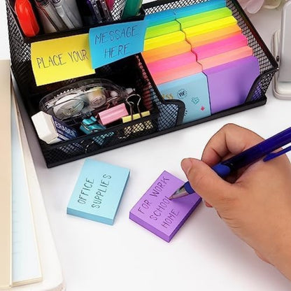 Sticky Notes 1.5 x 2 in, 8 Pads, 100 Sheets/Pad – Bright Colors
